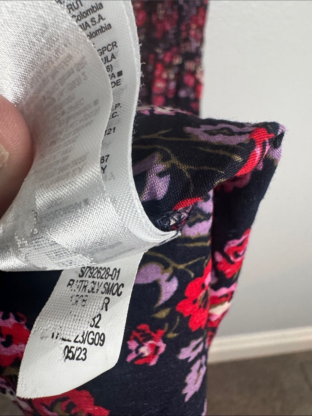 GAP Floral Flutter Sleeve Smocked Midi Dress Cotton Size Large - Picture 9 of 9